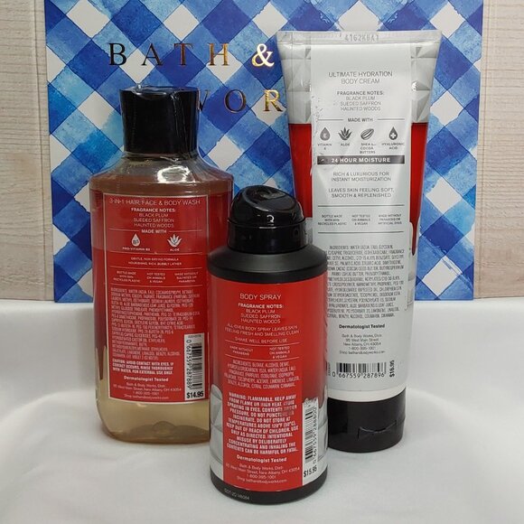 BATH & BODY WORKS 'IMMORTAL' 3-PIECE GIFT SET BODY WASH, LOTION & SPRAY MIST - Picture 4 of 15